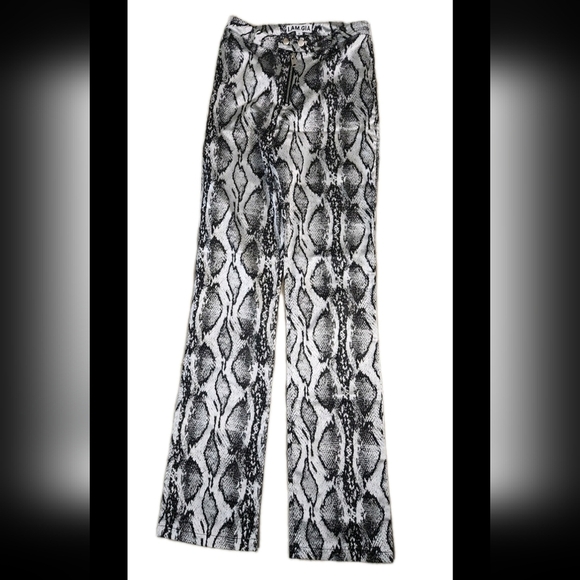 Revolve Snakeskin Metallic Pants Size S - Picture 1 of 7
